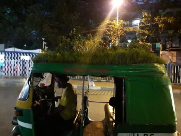 Auto Wala Sets Up Garden On The Roof Of His Vehicle. What An Idea To Reduce Global Warming RVCJ Media