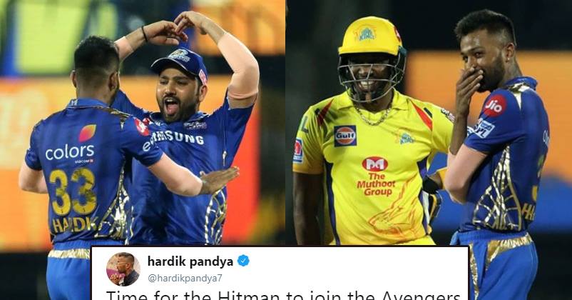 Pandya Compares Rohit Sharma To Superheroes, Says He Should Join Avengers After Defeating CSK RVCJ Media
