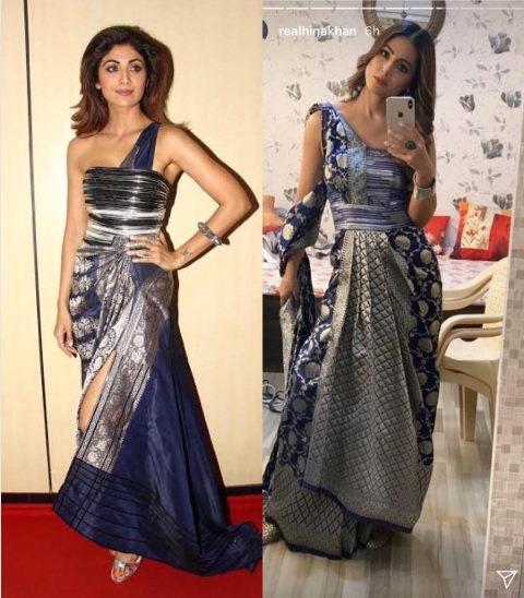 Hina Khan Trolled For Copying Shilpa Shetty’s Dress, People Called Her Nakalchi Bandar RVCJ Media