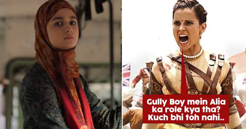 Kangana Again Takes A Jibe At Alia Bhatt For Her Role In Gully Boy. Alia Will Not Like Her Remark RVCJ Media