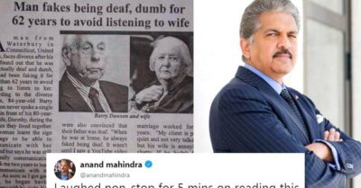 Anand Mahindra’s Wife Had An Epic Reply When He Asked If He Could Fool Her By Acting Deaf & Dumb RVCJ Media