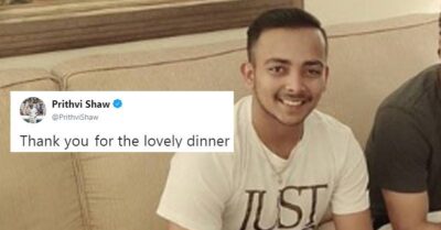 Prithvi Shaw Was Invited For Dinner By This Legendary Cricketer RVCJ Media