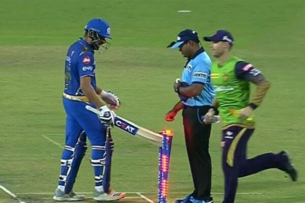 Upset Rohit Sharma Hit The Stumps After Umpire Gave Him Out, Got This Punishment From IPL RVCJ Media