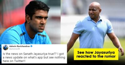 Sanath Jayasuriya Reacts To The Fake News Of His Demise, Which Left Ravichandran Ashwin Concerned RVCJ Media