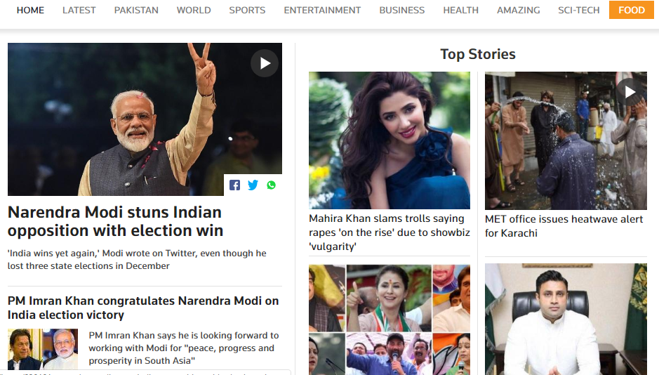 How Pakistani Newspapers Are Reacting To Modi's Victory - RVCJ Media