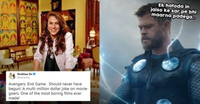 Twitter Roasts Shobhaa De For Calling EndGame The "Most Boring Film Ever Made" RVCJ Media