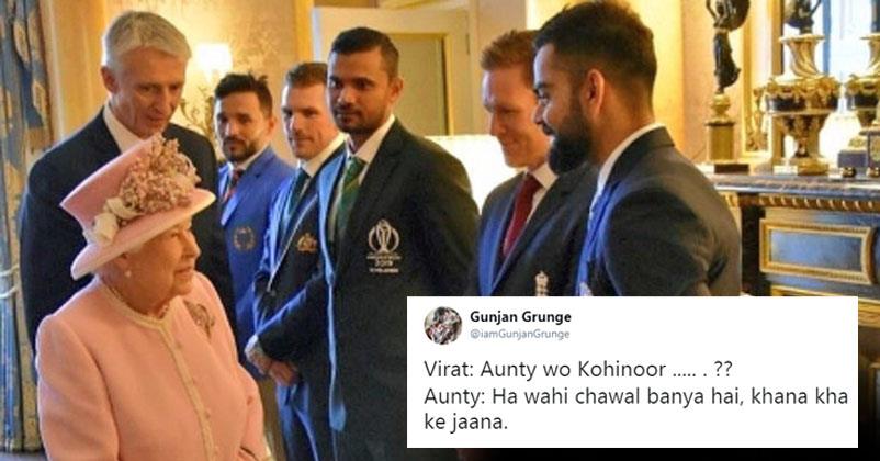 KOHLI-noor Memes And Jokes Emerge As Virat Meets Queen Before World Cup RVCJ Media