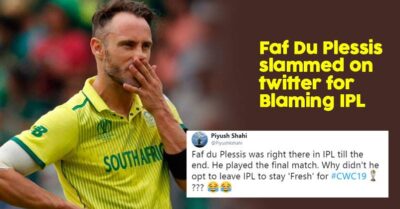 Faf du Plessis Blamed IPL For His Team's Poor Performance In ICC World Cup RVCJ Media