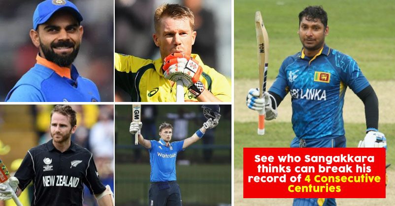 Who's Gonna Break Kumar Sangakkara Four Straight ODI Centuries Record RVCJ Media