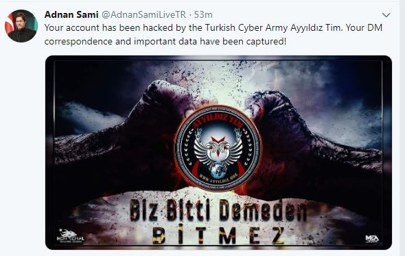 After Big B, Adnan Sami's Account Gets Hacked By The Same Turkish Hackers - RVCJ Media
