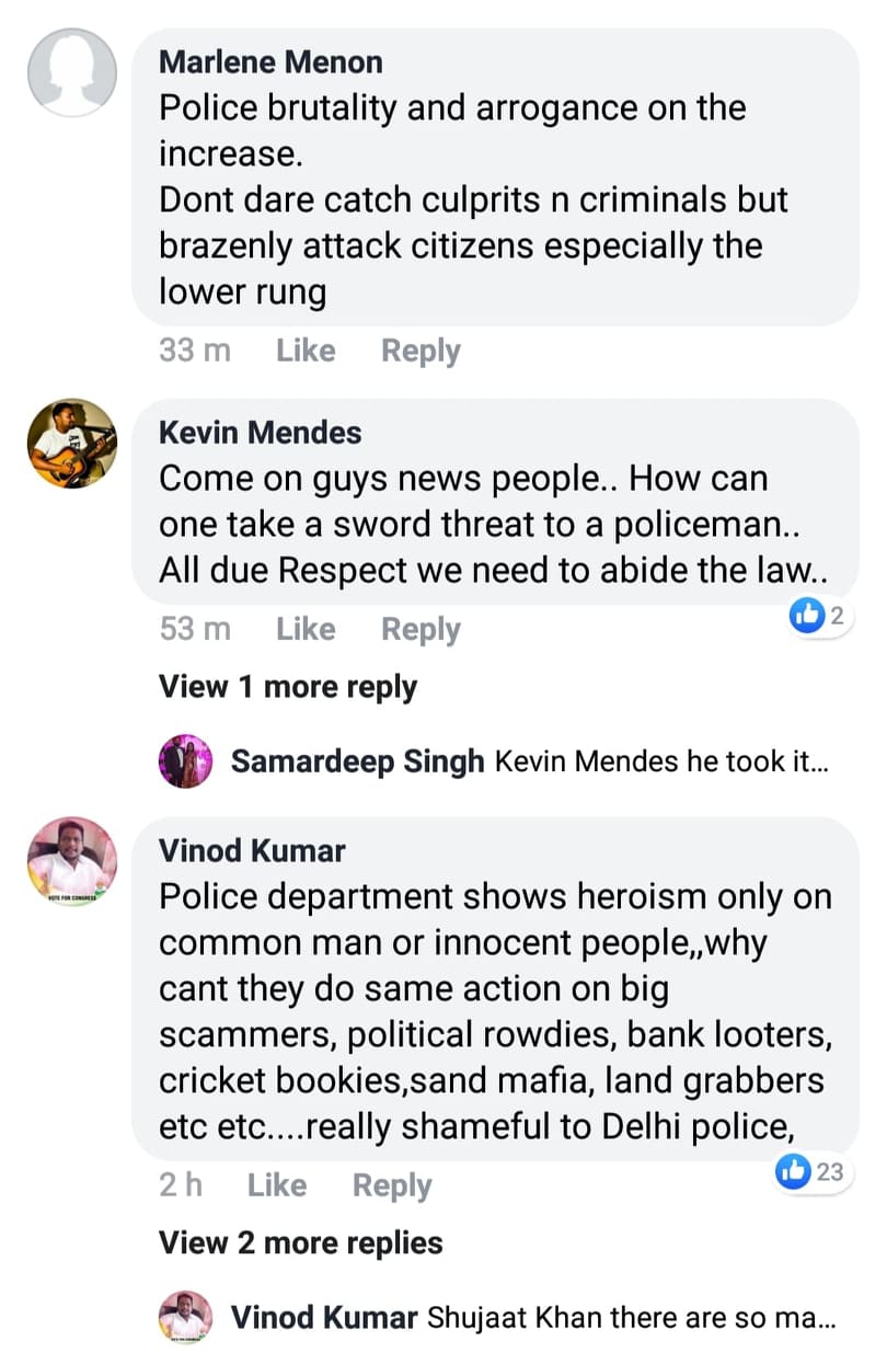 Delhi Police Brutally Beats Up A Tempo Driver And His Son, After He Threatens Them With Sword - RVCJ Media