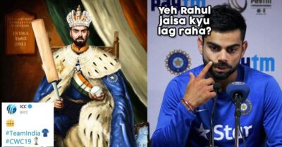 Twitter Is In Splits Because Of The Sketch Of Kohli-Rahul Mix Portrait Made By ICC RVCJ Media