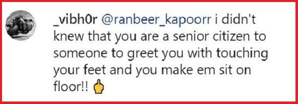 Ranbir Kapoor's Fan Touches His Feet And The Video Has Left The Netizens Furious - RVCJ Media