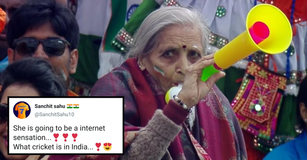 ICC World Cup: 87 Year Old Fan Rooting For Team India Became A Internet Sensation RVCJ Media