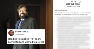 Harsh Goenka Lashes Out At Swiss Hotel For Issuing A Notice To Guests From India RVCJ Media