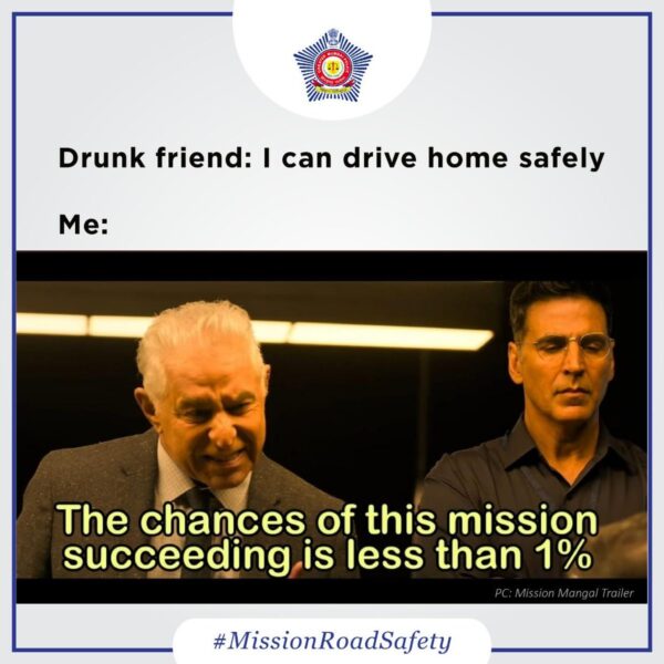 Mumbai Police Used Dalip Tahil’s Meme From Mission Mangal For Road-Safety Message. Even He Replied - RVCJ Media