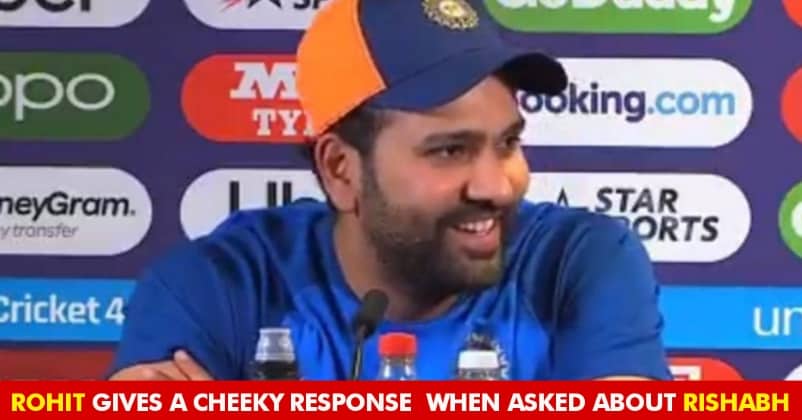 Rohit Sharma Gives A Hilarious Reply To A Reporter Questioning Rishab Pant's Batting RVCJ Media