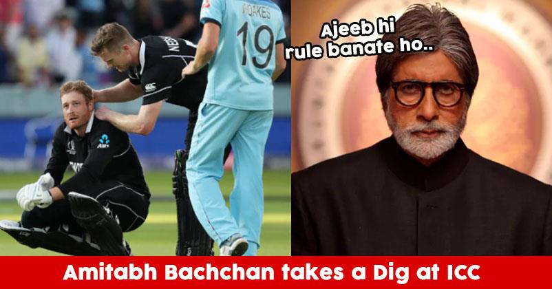 Amitabh Bachchan Takes A Dig At ICC’s Boundary Rule After England Won The World Cup 2019