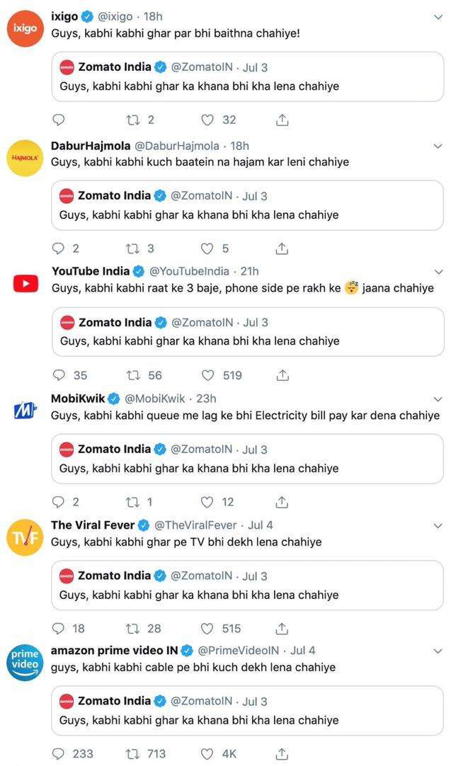 Zomato Lands In Trouble After Being 'Too Funny' On Twitter, Gets Trolled For Shaming Other Brands - RVCJ Media