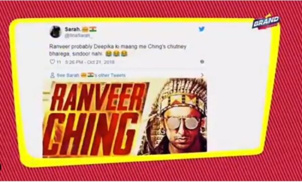 Deepika’s Response To A Troll Saying ‘Ranveer Deepika Ki Maang Me Chutney Bharega’ Is Classy - RVCJ Media
