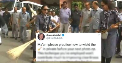 Omar Abdullah Trolled Hema Malini For Her Sweeping Act. Here’s How Hema Malini Responded RVCJ Media
