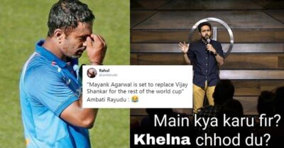 Mayank Agarwal replaces Vijay Shankar at World Cup, Ambati Rayudu Gets Brutally Trolled RVCJ Media