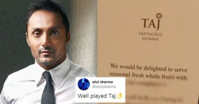 Taj Trolls JW Marriott After Rahul Bose’s Banana Tweet. Twitter Says “Waah Taj” For Epic Timing RVCJ Media