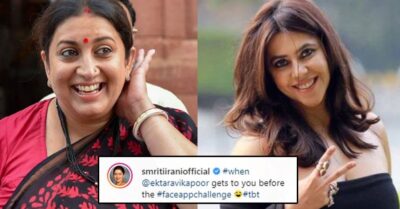 Smriti Takes FaceAppChallenge, Shares Pic From Kyunki Saas Bhi Kabhi Bahu Thi. Ekta’s Reply Is Epic RVCJ Media