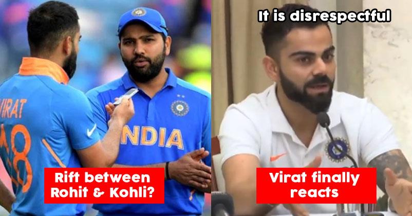 Finally Indian Skipper Virat Kohli Speaks On Rifts With Rohit Sharma RVCJ Media