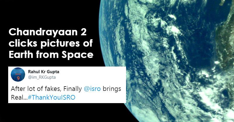 ISRO Shares Photos Of Earth Captured By Chandrayaan-2 From Space, Twitter Is Mesmerised RVCJ Media