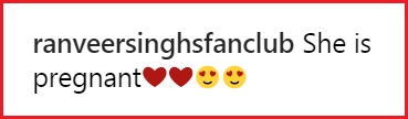 Deepika’s Comment On Ranveer’s Video Makes Fans Think She Is Pregnant. Even Arjun Kapoor Commented - RVCJ Media