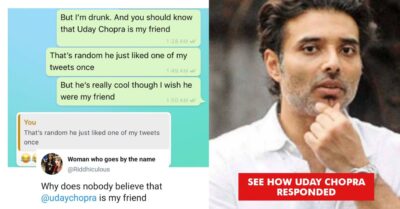 This Woman Wants To Befriend Uday Chopra, The Actor Appreciates Her Bravery RVCJ Media