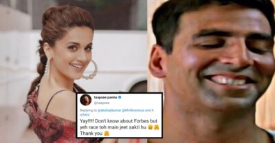 Taapsee Pannu Comments About Akshay Kumar On The Forbes List, See How He Reacted RVCJ Media