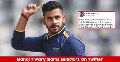 Manoj Tiwary Not Selected For Duleep Trophy, Slams Selectors On Twitter RVCJ Media
