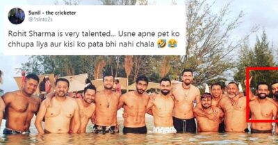 Rohit Sharma Gets Trolled For Hiding In Group Photo, Twitter Says He Knows How To Hide His Belly RVCJ Media