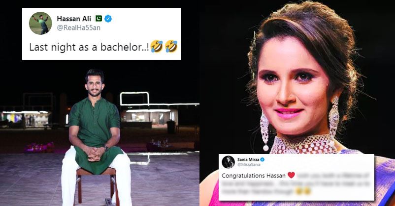 Sania Mirza Took A Hilarious Dig At Hassan Ali While Congratulating Him For Marriage With Shamia - RVCJ Media Sania Mirza Took A Hilarious Dig At Hassan Ali While Congratulating Him For Marriage With Shamia - RVCJ Media