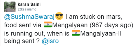 10 Time Sushma Swaraj Won Our Hearts By Her Witty Replies On Twitter - RVCJ Media