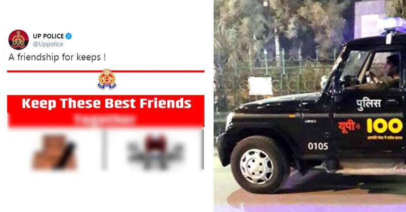 UP Police Promoted Road Safety With A Creative Tweet On Friendship Day & Twitter Is Loving It RVCJ Media