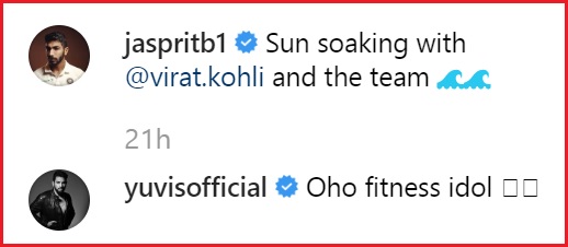 Yuvraj Singh Takes A Dig At Jasprit Bumrah For Sharing Pic With Indian Skipper Virat Kohli - RVCJ Media