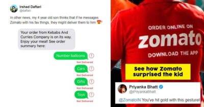 Zomato Fulfils A Child's Wish For A Toy, Gets Praised By Twitteratis RVCJ Media
