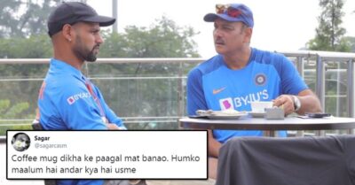 Ravi Shastri Shared Pic Having Coffee With Dhawan, Twitter Trolled Him Saying It Must Be Alcohol RVCJ Media