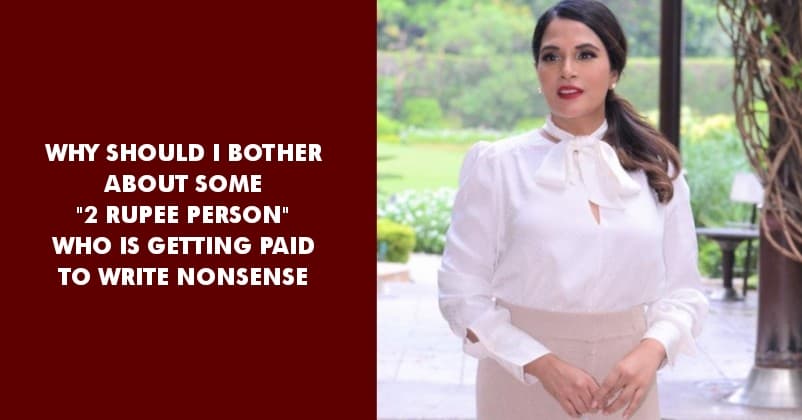 Richa Chadha Talks About Trollers, Calls Them "Attention Seekers And Cowards" RVCJ Media
