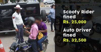 Auto Rickshaw Driver From Gurgaon Was Fined Rs. 32,500 For Jumping The Red Lights RVCJ Media