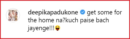 Deepika Commented Like A Typical Indian Wife &Amp; Asked Ranveer “Paise Bachao” In Latest Post 14 Deepika Commented Like A Typical Indian Wife & Asked Ranveer “Paise Bachao” In Latest Post RVCJ Media
