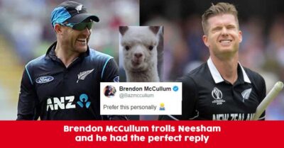 Brendon McCullum Tries To Troll James Neesham On Twitter, Gets A Hilarious Reply From Him RVCJ Media