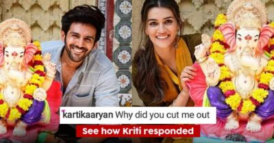 Kriti Posted Pic With Lord Ganesha’s Idol But Cropped Kartik. When He Asked, She Gave An Epic Reply RVCJ Media