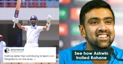 Ajinkya Rahane Shares His Happiness In A Tweet After India’s Win, Gets Trolled By Ashwin RVCJ Media