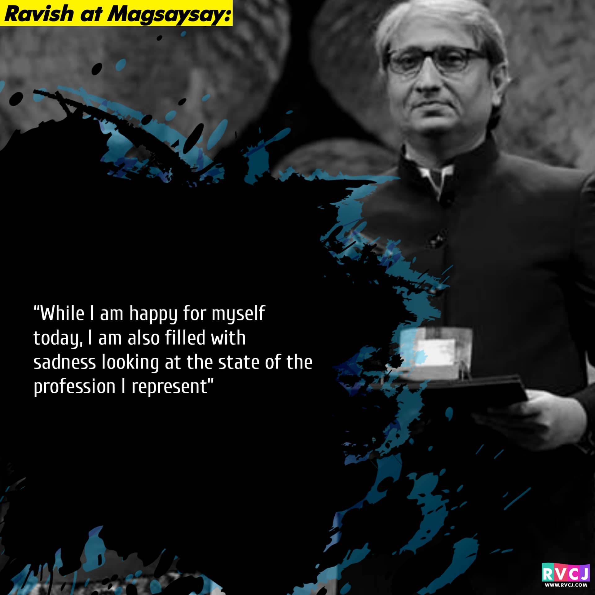 Ravish Wins Magsaysay: These Comments Given By Anchor Ravish Kumar Are Highly Inspiring RVCJ Media