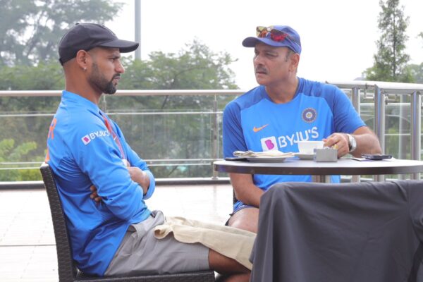 Ravi Shastri Shared Pic Having Coffee With Dhawan, Twitter Trolled Him Saying It Must Be Alcohol RVCJ Media
