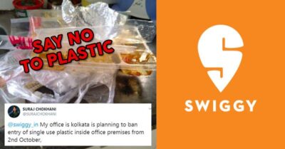 Man Said He'll not Allow Plastic In His Office. See How Swiggy Responded To The Tweet RVCJ Media